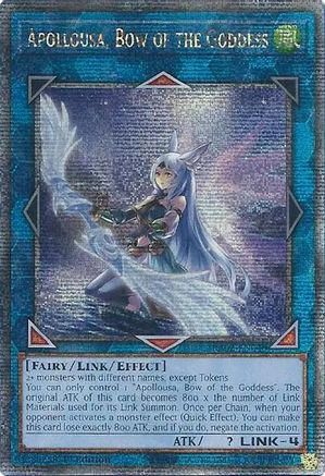 Image of Apollousa, Bow of the Goddess (Alternate Art) (Quarter Century Secret Rare) [RA02-EN040] Quarter Century Secret Rare