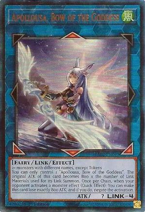 Image of Apollousa, Bow of the Goddess (Alternate Art) (PUR) [RA02-EN040] Prismatic Ultimate Rare