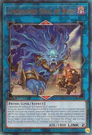 Image of Unchained Soul of Rage (PUR) [RA02-EN041] Prismatic Ultimate Rare
