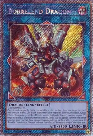 Image of Borrelend Dragon (Platinum Secret Rare) [RA02-EN043] Platinum Secret Rare