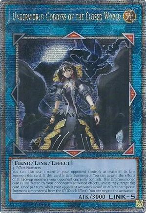 Image of Underworld Goddess of the Closed World (Quarter Century Secret Rare) [RA02-EN045] Quarter Century Secret Rare