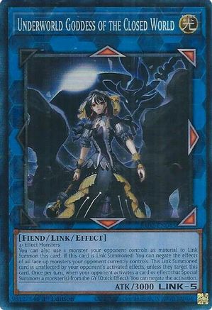 Image of Underworld Goddess of the Closed World (PCR) [RA02-EN045] Prismatic Collector's Rare