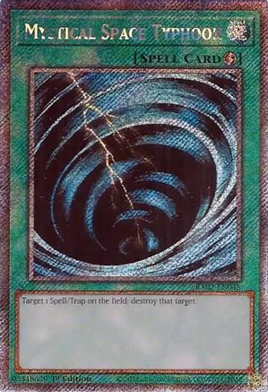 Image of Mystical Space Typhoon (Platinum Secret Rare) [RA02-EN048] Platinum Secret Rare