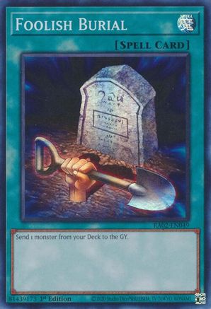 Image of Foolish Burial [RA02-EN049] Super Rare