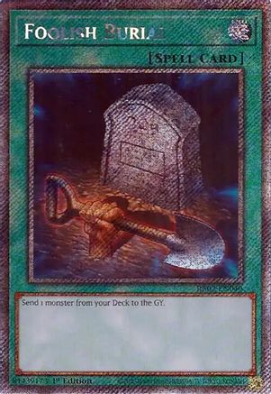 Image of Foolish Burial (Platinum Secret Rare) [RA02-EN049] Platinum Secret Rare