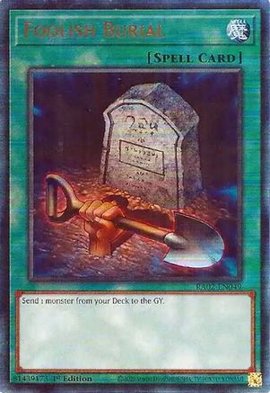 Image of Foolish Burial (PUR) [RA02-EN049] Prismatic Ultimate Rare