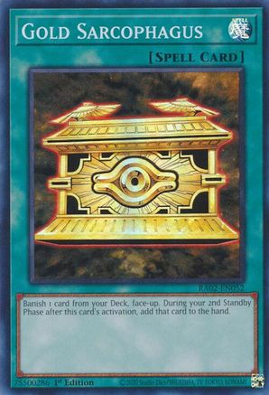 Image of Gold Sarcophagus [RA02-EN052] Super Rare