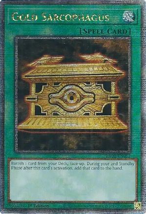 Image of Gold Sarcophagus (Quarter Century Secret Rare) [RA02-EN052] Quarter Century Secret Rare