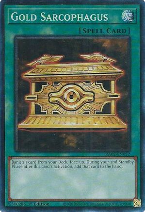 Image of Gold Sarcophagus (PCR) [RA02-EN052] Prismatic Collector's Rare