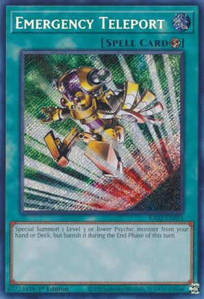 Image of Emergency Teleport (Secret Rare) [RA02-EN053] Secret Rare