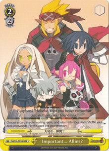 Image of Important... Allies? (DG/EN-S03-E038 U) [Disgaea]