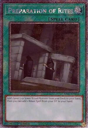 Image of Preparation of Rites (Platinum Secret Rare) [RA02-EN056] Platinum Secret Rare