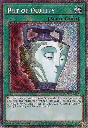Image of Pot of Duality (Platinum Secret Rare) [RA02-EN057] Platinum Secret Rare