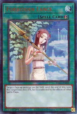 Image of Forbidden Lance (PUR) [RA02-EN058] Prismatic Ultimate Rare
