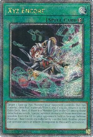 Image of Xyz Encore (Quarter Century Secret Rare) [RA02-EN059] Quarter Century Secret Rare