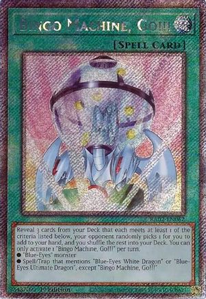 Image of Bingo Machine, Go!!! (Platinum Secret Rare) [RA02-EN062] Platinum Secret Rare