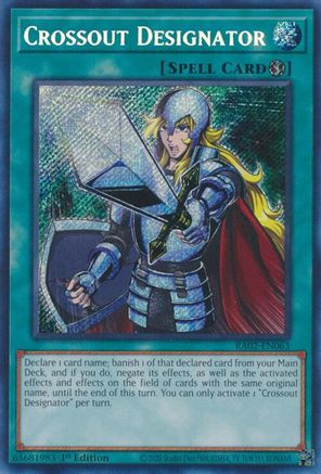 Image of Crossout Designator (Secret Rare) [RA02-EN063] Secret Rare