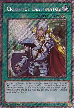 Image of Crossout Designator (Platinum Secret Rare) [RA02-EN063] Platinum Secret Rare