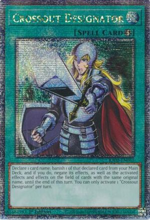 Image of Crossout Designator (Quarter Century Secret Rare) [RA02-EN063] Quarter Century Secret Rare