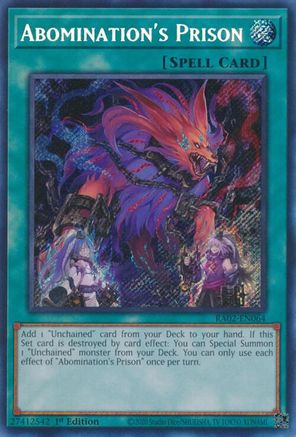 Image of Abomination's Prison (Secret Rare) [RA02-EN064] Secret Rare
