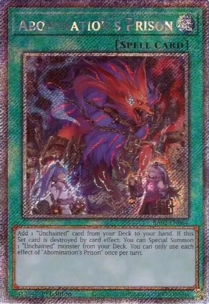 Image of Abomination's Prison (Platinum Secret Rare) [RA02-EN064] Platinum Secret Rare