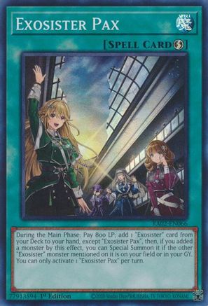 Image of Exosister Pax [RA02-EN066] Super Rare
