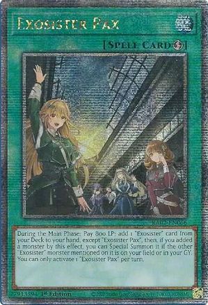 Image of Exosister Pax (Quarter Century Secret Rare) [RA02-EN066] Quarter Century Secret Rare