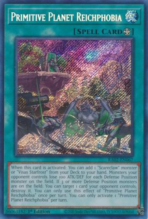 Image of Primitive Planet Reichphobia (Secret Rare) [RA02-EN067] Secret Rare