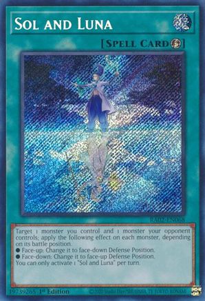 Image of Sol and Luna (Secret Rare) [RA02-EN068] Secret Rare