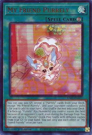 Image of My Friend Purrely (UR) [RA02-EN071] Ultra Rare
