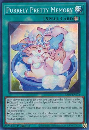 Image of Purrely Pretty Memory [RA02-EN072] Super Rare
