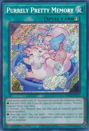 Image of Purrely Pretty Memory (Secret Rare) [RA02-EN072] Secret Rare
