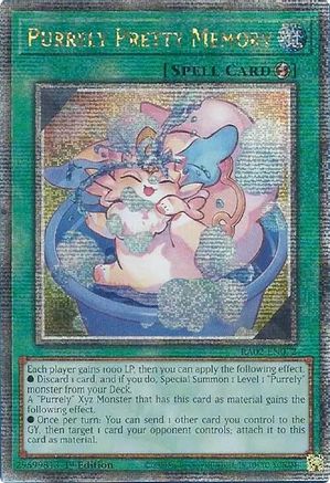 Image of Purrely Pretty Memory (Quarter Century Secret Rare) [RA02-EN072] Quarter Century Secret Rare