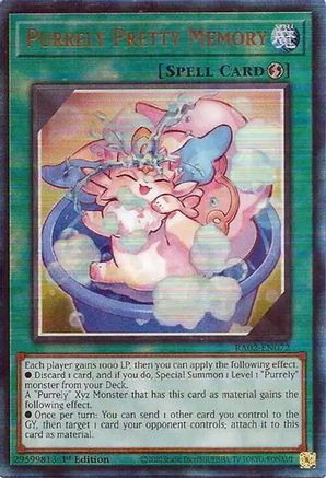 Image of Purrely Pretty Memory (PUR) [RA02-EN072] Prismatic Ultimate Rare