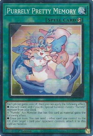 Image of Purrely Pretty Memory (PCR) [RA02-EN072] Prismatic Collector's Rare