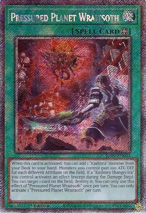 Image of Pressured Planet Wraitsoth (Platinum Secret Rare) [RA02-EN073] Platinum Secret Rare