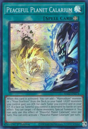 Image of Peaceful Planet Calarium [RA02-EN074] Super Rare