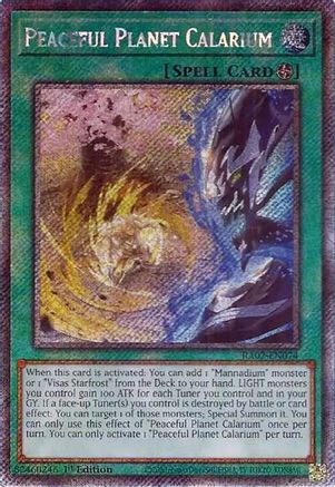 Image of Peaceful Planet Calarium (Platinum Secret Rare) [RA02-EN074] Platinum Secret Rare