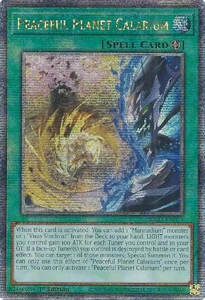Image of Peaceful Planet Calarium (Quarter Century Secret Rare) [RA02-EN074] Quarter Century Secret Rare