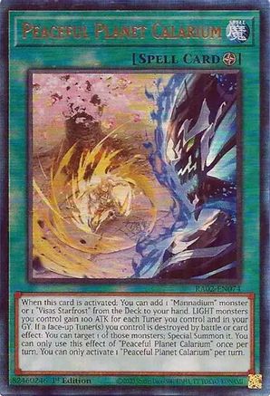 Image of Peaceful Planet Calarium (PUR) [RA02-EN074] Prismatic Ultimate Rare