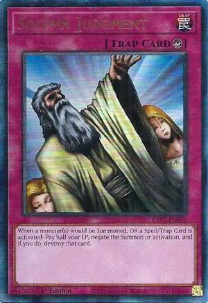 Image of Solemn Judgment (PUR) [RA02-EN075] Prismatic Ultimate Rare