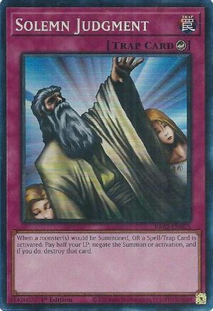 Image of Solemn Judgment (PCR) [RA02-EN075] Prismatic Collector's Rare