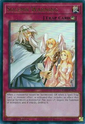 Image of Solemn Warning (UR) [RA02-EN078] Ultra Rare