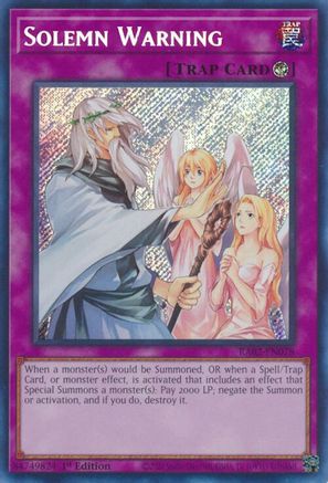 Image of Solemn Warning (Secret Rare) [RA02-EN078] Secret Rare