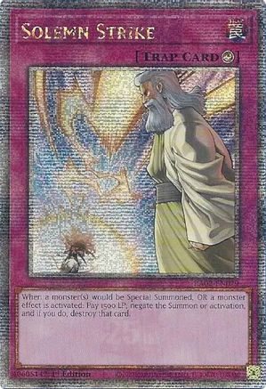 Image of Solemn Strike (Quarter Century Secret Rare) [RA02-EN079] Quarter Century Secret Rare