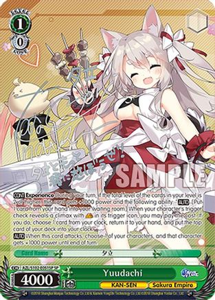 Image of Yuudachi (AZL/S102-E051SP SP) (Silver Signature) [Azur Lane]