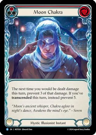 Image of Moon Chakra (Red) [MST034] (Part the Mistveil)  Rainbow Foil