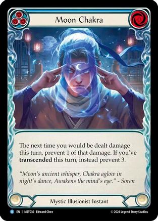Image of Moon Chakra (Blue) [MST036] (Part the Mistveil)  Rainbow Foil