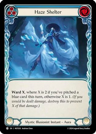 Image of Haze Shelter (Blue) [MST039] (Part the Mistveil)  Rainbow Foil