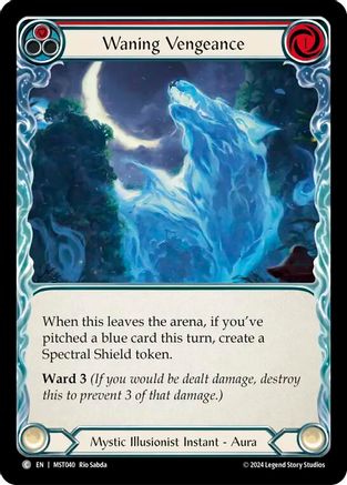 Image of Waning Vengeance (Red) [MST040] (Part the Mistveil)